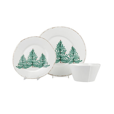 Melamine Lastra Holiday Handmade Melamine Dinnerware Set