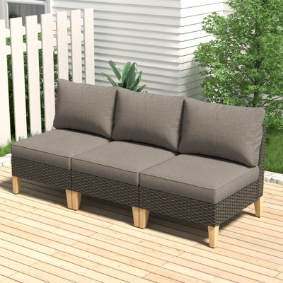 Chaise de patio avec coussins Tuule