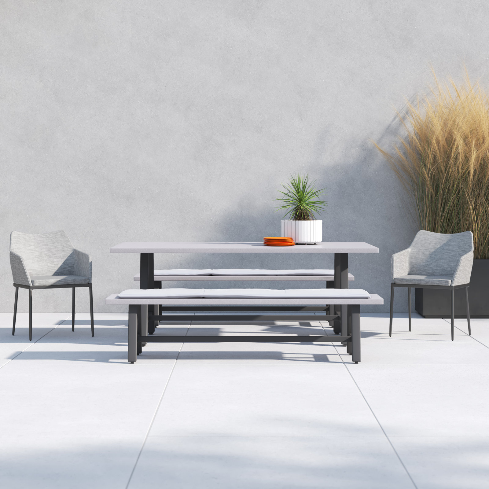 Jewel 79" Patio Dining Set