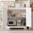 30" W Sideboard Buffet Cabinet- with 2 Rattan Doors, Large Storage Console Table & Modern Accent Coffee Bar Cabinet for Living Room, Kitchen, Hallway, Dining Room, Entryway-1401976087