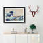The Great Wave Off Kanagawa by Katsushika Hokusai - Picture Frame Painting Print on MDF-55738225-55738224