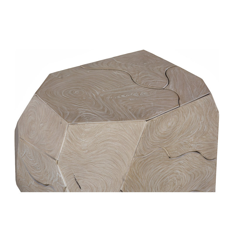 Prism Side Table, Oat Finish
