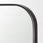 Timon Square Mirror With An Arched Brushed Black Metal Frame.-106733160