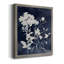 Toile encadrée de qualité supérieure Indigo Botanical II - prête à être accrochée-1985270439-1985270456