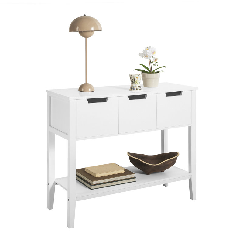 Hartell 93cm Console Table, White