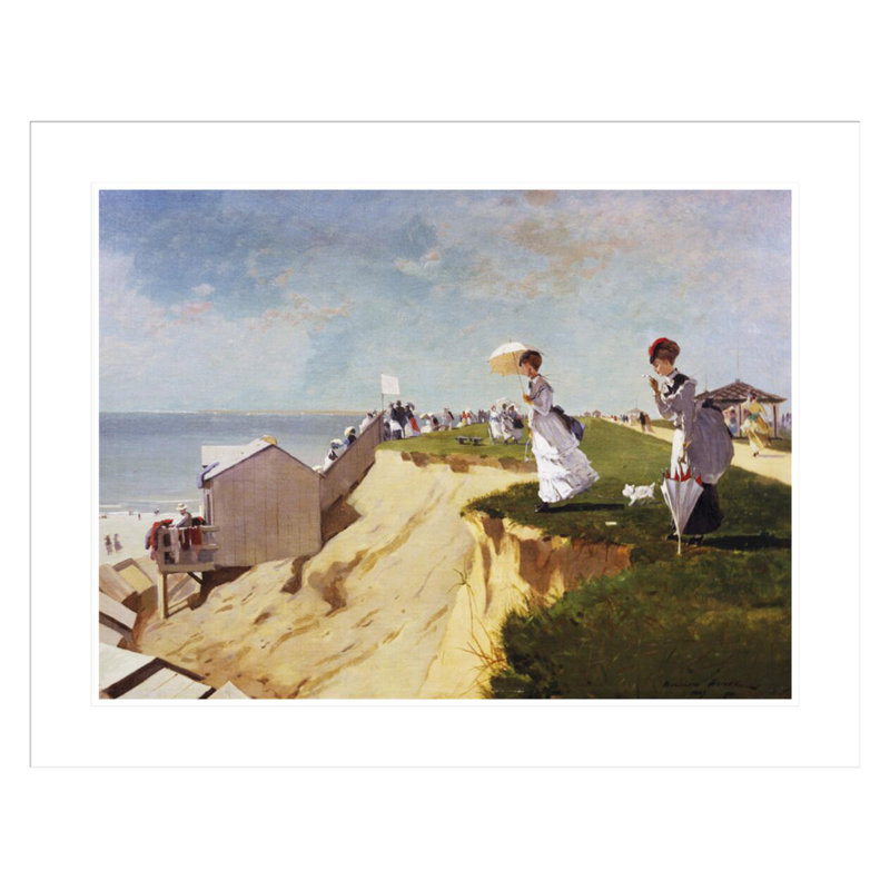 «Long Branch New Jersey» par Winslow Homer - impression giclée encadrée, H 23,39 po x l 29,5 po