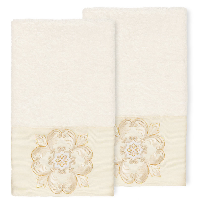 ALYSSA Turkish Cotton Hand Towel, Cream