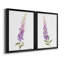 Annie's Foxglove I - ensemble de 2 reproductions d'art sur toile encadrées-221344329-221344372