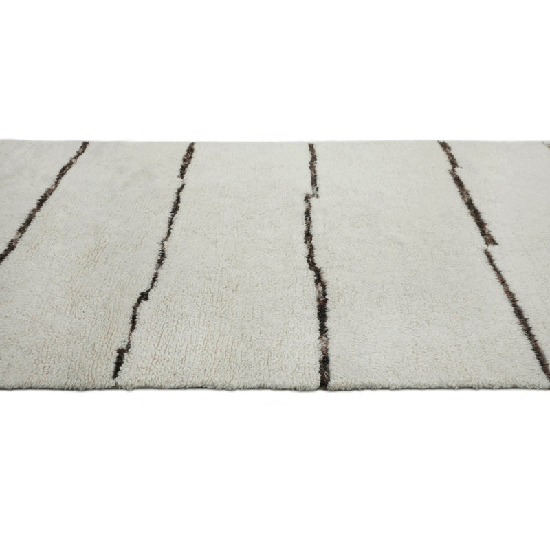 Tapis en laine tissé à la main Brisa, Rectangle 7 pi 6 po x 9 pi 6 po