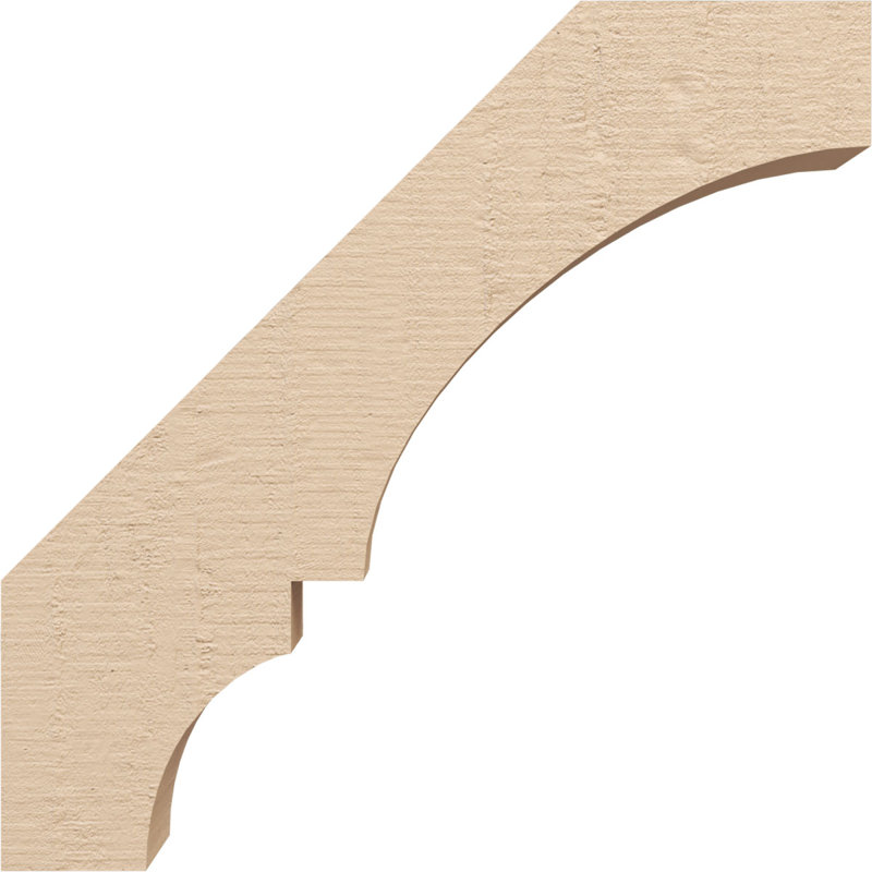 Attelle de genou Balboa en faux bois de cèdre brut Timberthane, l 3 po x P 14 po x H 14 po, brun clair apprêté