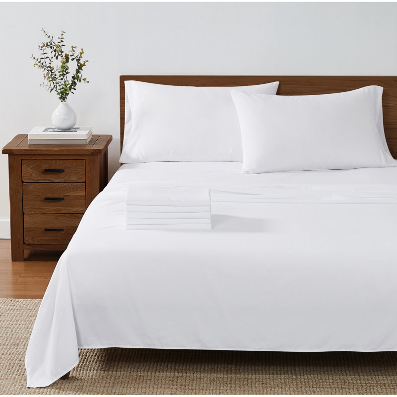 Ensemble de draps en microfibre Trely Soft, Ensemble de draps pour taille de lit simple TG