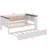 Twin-Size Daybed With Storage Shelves, Upholstered Backrest, USB Port, And Trundle-480993658
