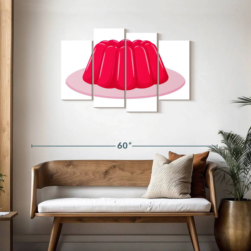 Gelée rose Yarlin, H 27 po x l 43 po