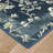 Laura Ashley Aria Floral Border Chenille Machine Washable, Slip Resistant Accent and Runner Rugs