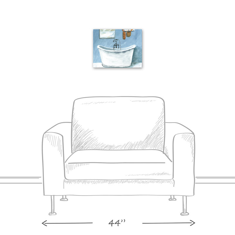«Calm Bathaign» sur impression sur toile, H 11 po x l 14 po x P 1,25 po