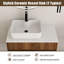 Ensemble de meuble-lavabo mural simple 32 po avec plateau en céramique Zephric-1496628820-1496628821