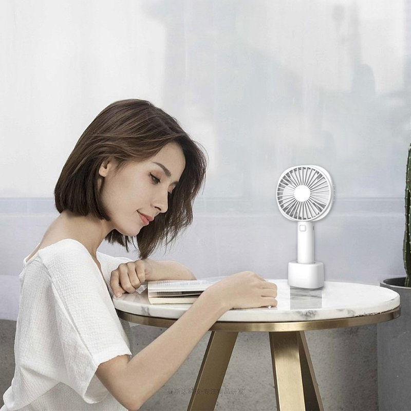 Ventilateur à main kbndieu, silencieux, grand vent, cadeau créatif, mini-ventilateur USB, réglage de la troisième vitesse