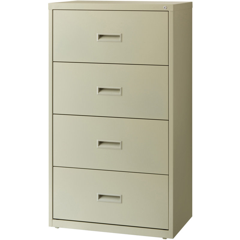 30'' Wide 4 -Drawer Steel File Cabinet, Putty