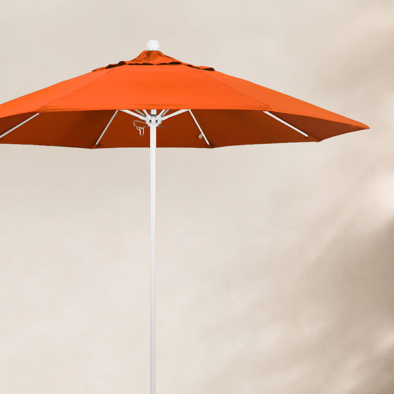 Parasol de marché 9 pi Maria, Blanc, Sunbrella® Astoria Sunset