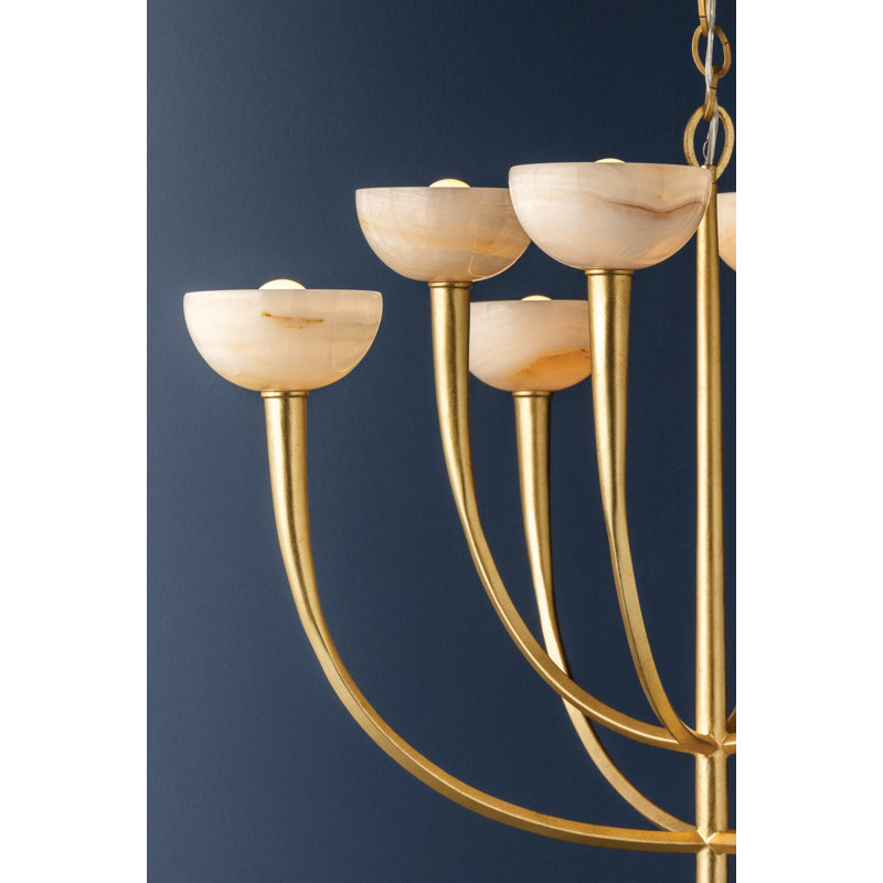 Alsen Pendant, 24.5" H x 33.5" W x 33.5" D, 8 Lights