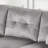 74"W Gray Velvet Reversible Sectional Sofa Chaise With LED Light, USB Port, Nailhead Trim, Throw Pillows, Tufted Cushion