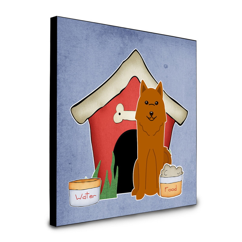 Panneau mural d’art collection dog house Scarvinia, Chien d'ours de Carélie
