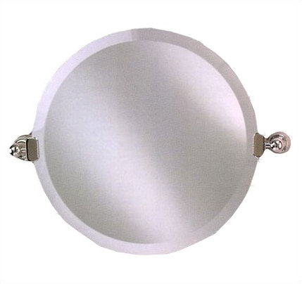 Hythe Metal Wall Mirror, Polished Chrome, 18"