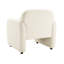 Fauteuil d'appoint contemporain rembourré beige Boucle-1917537574