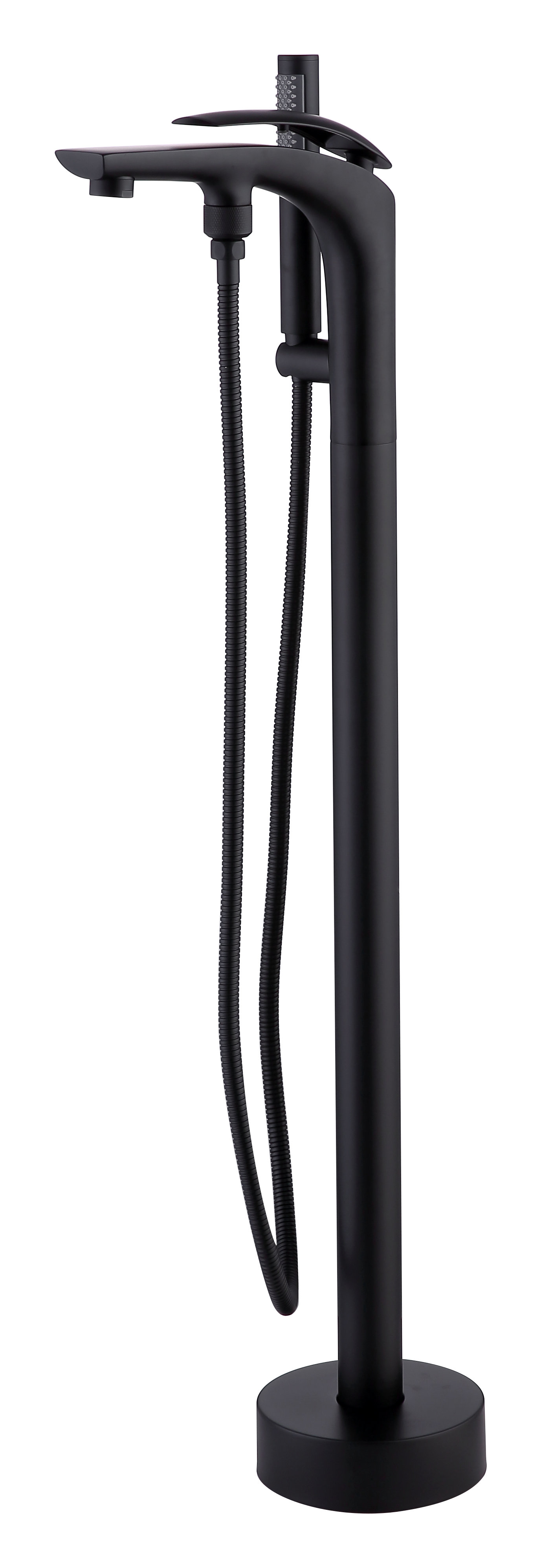 Kingmore 1 Handle Floor Clawfoot Tub Faucet with Diverter Wayfair