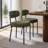 Boucle Sherpa Dining Chairs Set - Ergonomic Curved Back Upholstered Chairs with Sturdy Frame, Easy Assembly for Modern Kitchen & Dining Room-2097268070-2106340439