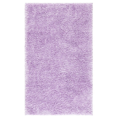 Theydon Solid Colour Shag Area Rug