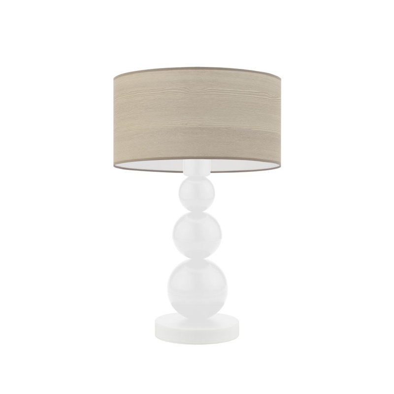 Monti Metal Table Lamp, Beige, White
