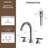 Widespread Bathroom Faucet 3 Hole, 2-Handle Bathroom Sink Faucet-130372819