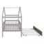 Lit simple en bois avec lit gigogne simple-998635939