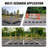 VEVOR 33.8'' H x 96'' W Stanchion System