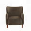Fauteuil club à oreilles en velours