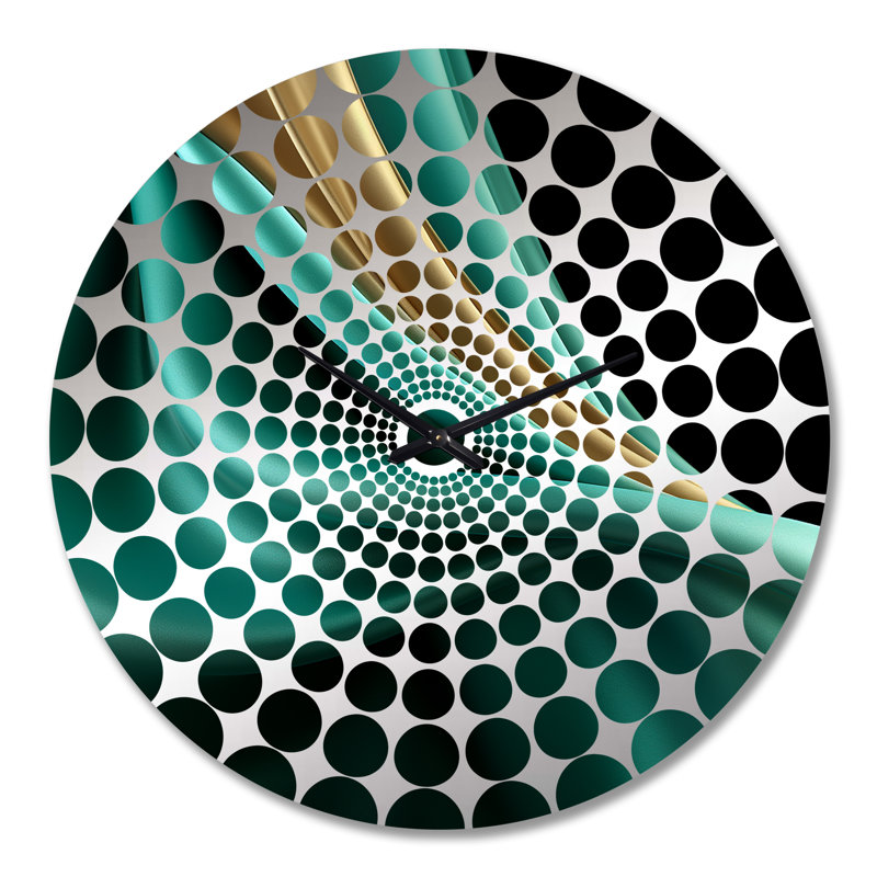 Horloge murale Jauron - Collages abstraits, Grand