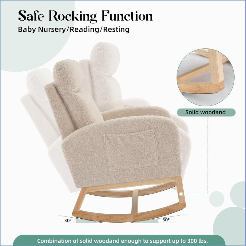 Rocking Chair, Beige