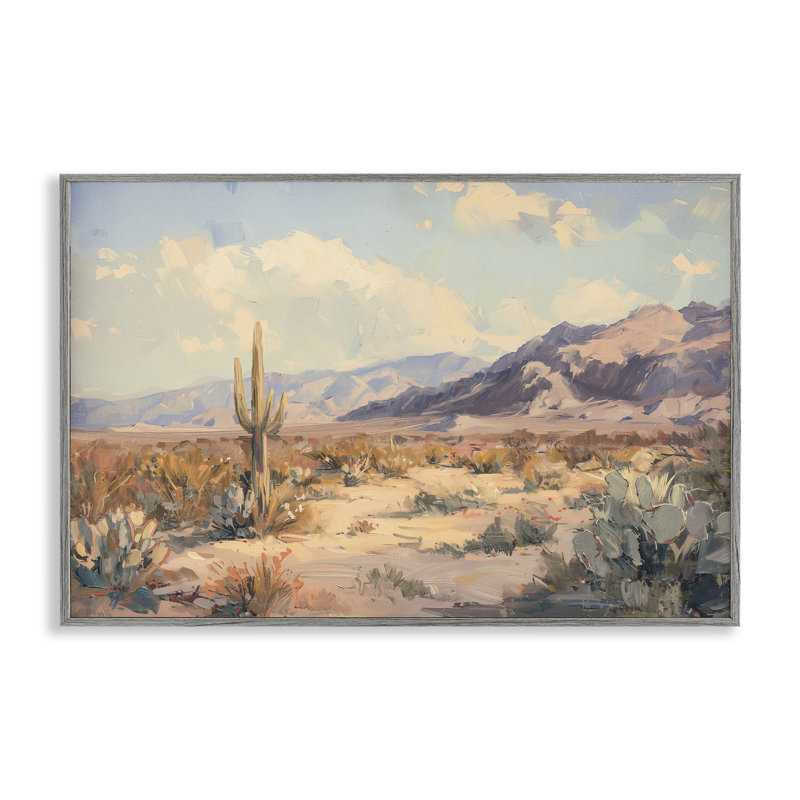 Giclée encadrée de Soft Dream Mute Desert Dreams, design par Nina Blue, H 16 po x l 24 po, Estampe numérique Farmhouse