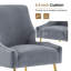 Chaise de salle à manger moderne avec revêtement en velours et pieds dorés Modern-88569654