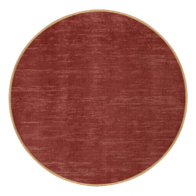 Machine Washable Solid Brown Area Rug