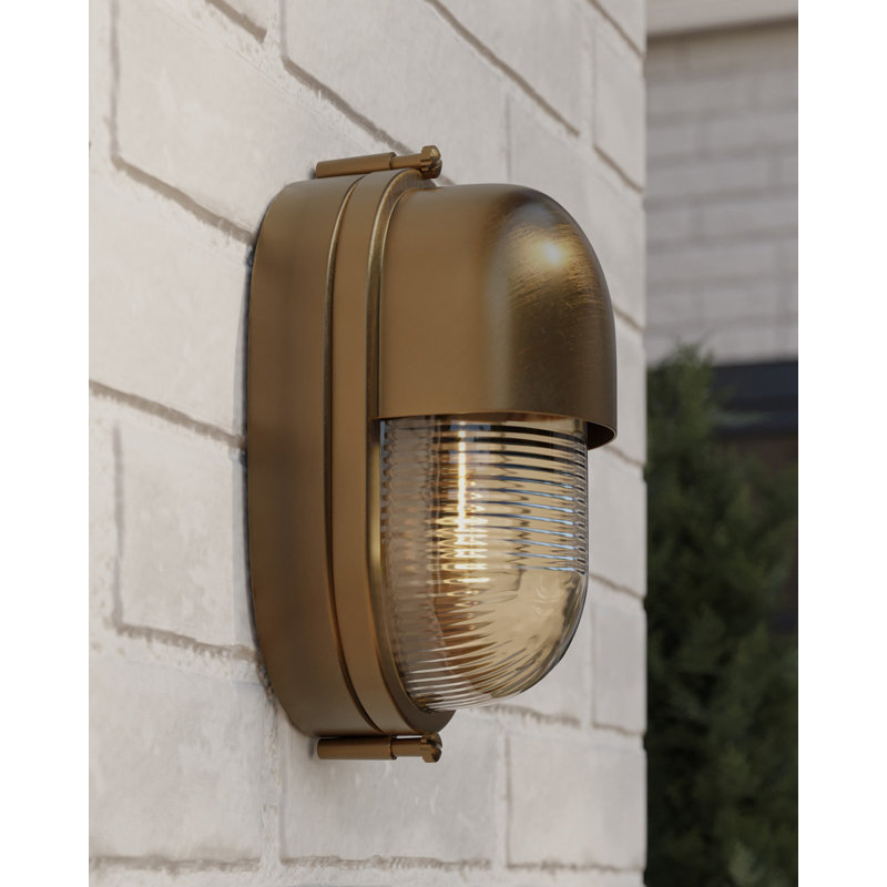 Maritime 1 - Light Outdoor Sconce, Brass