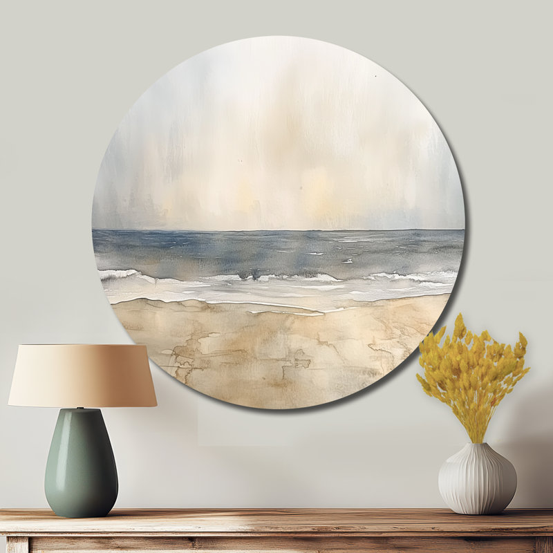 Jaemon - Coastal Minimalism Metal Wall Decor Round, 29" W x 29" H