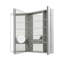 Armoire à pharmacie désencombrant, miroir grossissant réglable verticalement 3 fois, prises électriques Royale, l 36 po x H 30 po x P 5 po.-69631356
