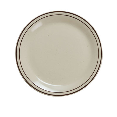 Yanco Brown Speckled Chinaware Plate