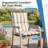  Outdoor Flanged Chair Cushions Set of 2, 39 x 20 x 2.4 Inch-1495750933