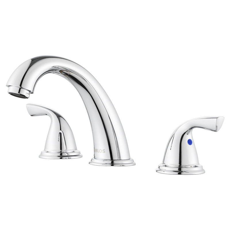 Widespread 2-handle Bathroom Faucet, Polished Chrome