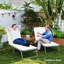 Foldable Lounge Chair Cushion Set Of 2