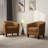 30.12" Wide Tufted Faux Leather Barrel Club Chair-1998924404