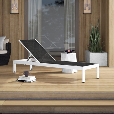 Chaise longue simple inclinable 76 po Aynura